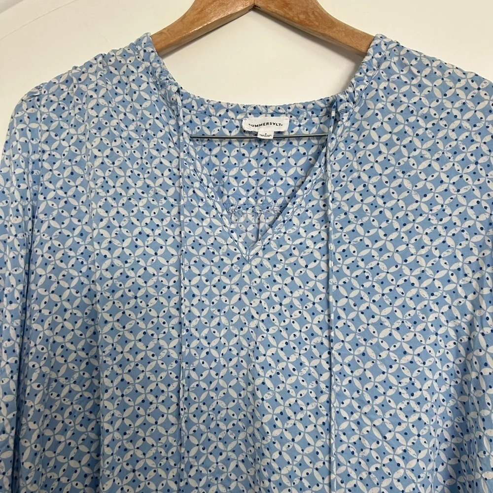 Summersalt Easy Breezy Tunic mini Dress swim Cover-Up size S boho coastal chic
